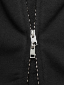 BUBBLE ZIP HOODIE - BLACK