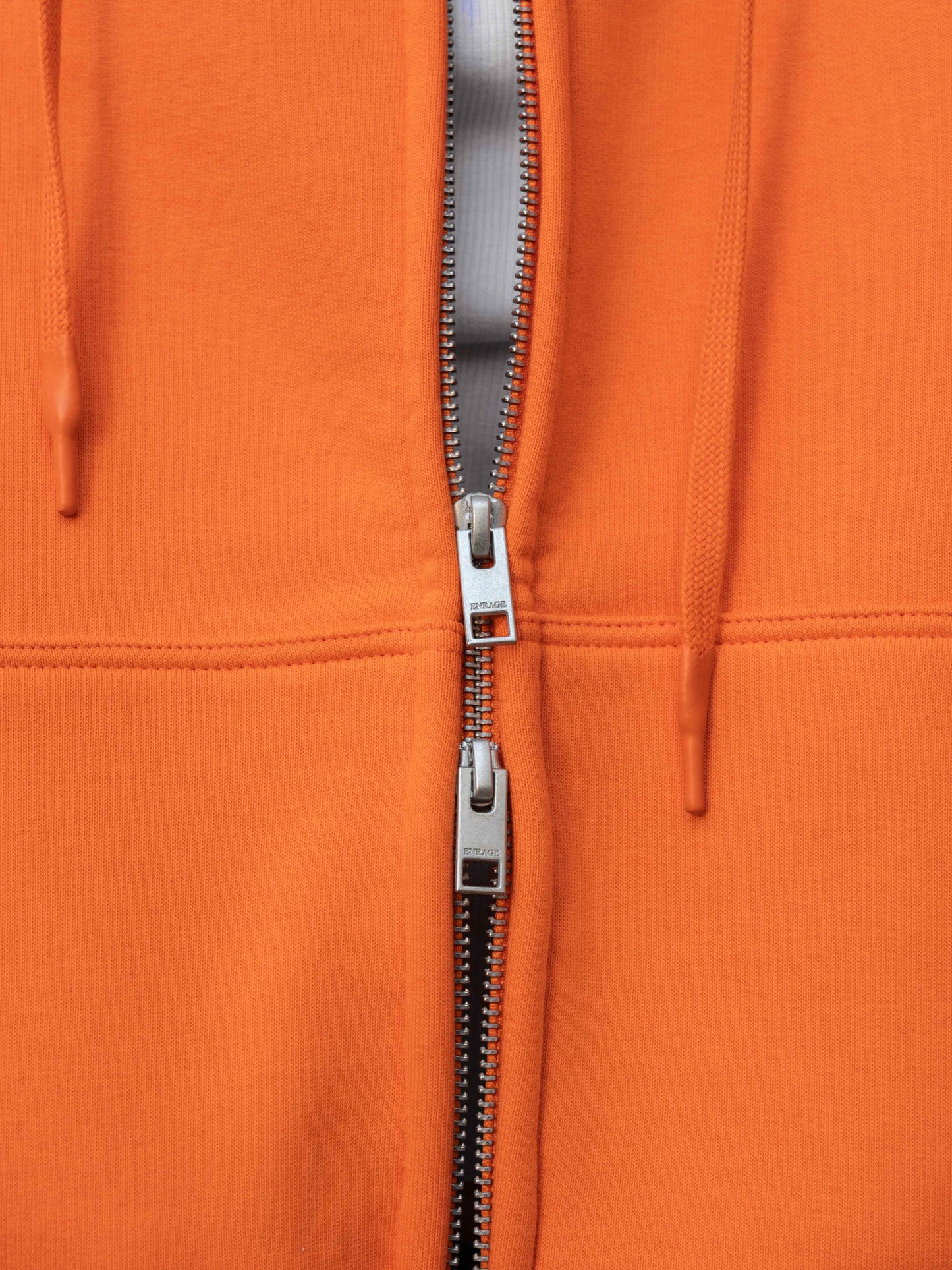 BUBBLE ZIP HOODIE - ORANGE