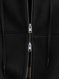 BUBBLE ZIP HOODIE - BLACK