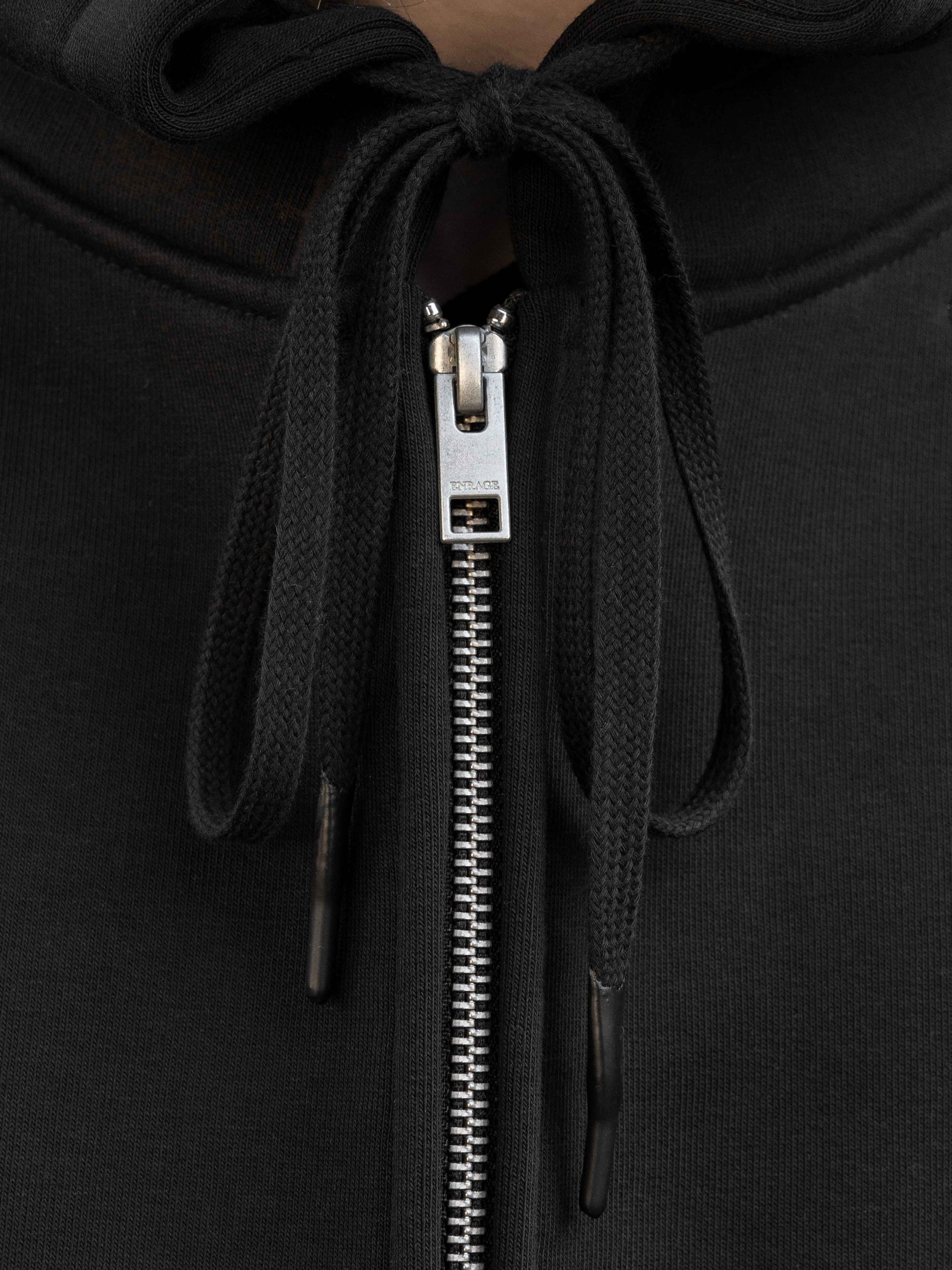 BUBBLE ZIP HOODIE - BLACK