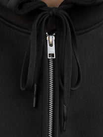 BUBBLE ZIP HOODIE - BLACK