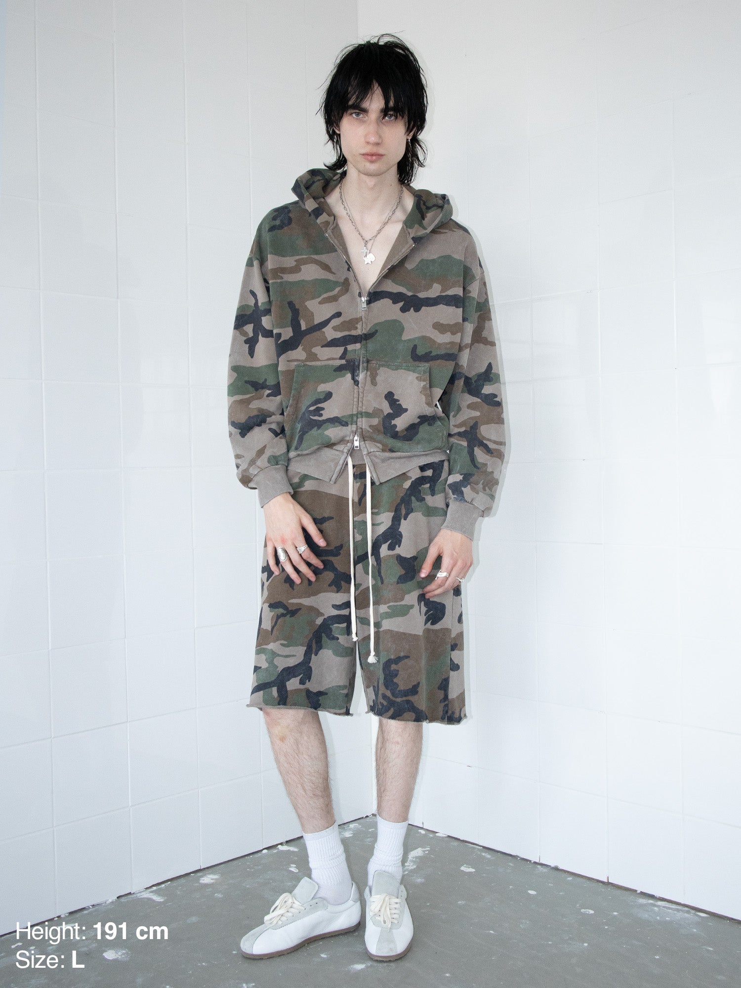 DIE BLANC MAXI-SHORTS – CAMO