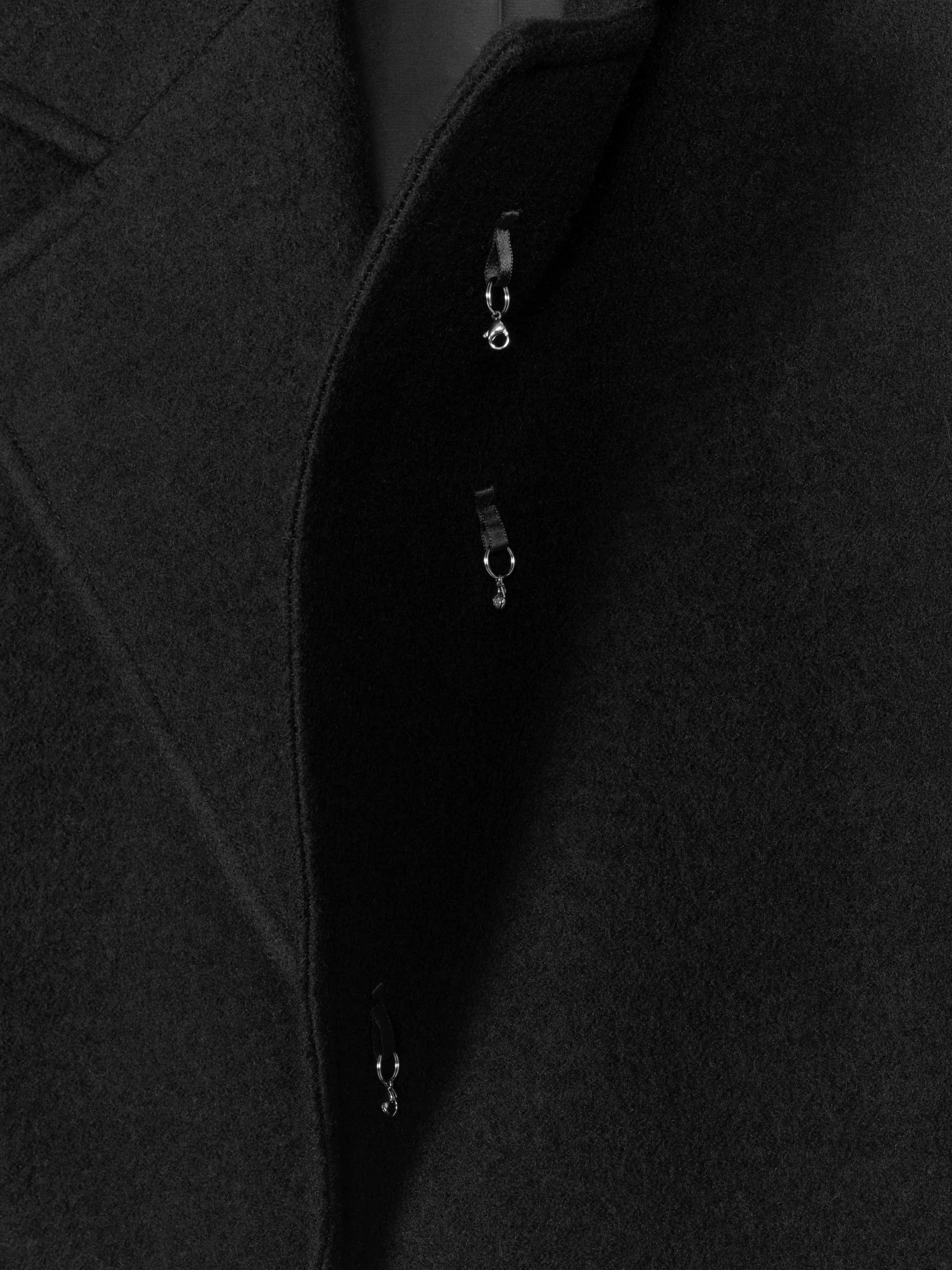 FAULER MANTEL - SCHWARZ