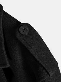 FAULER MANTEL - SCHWARZ
