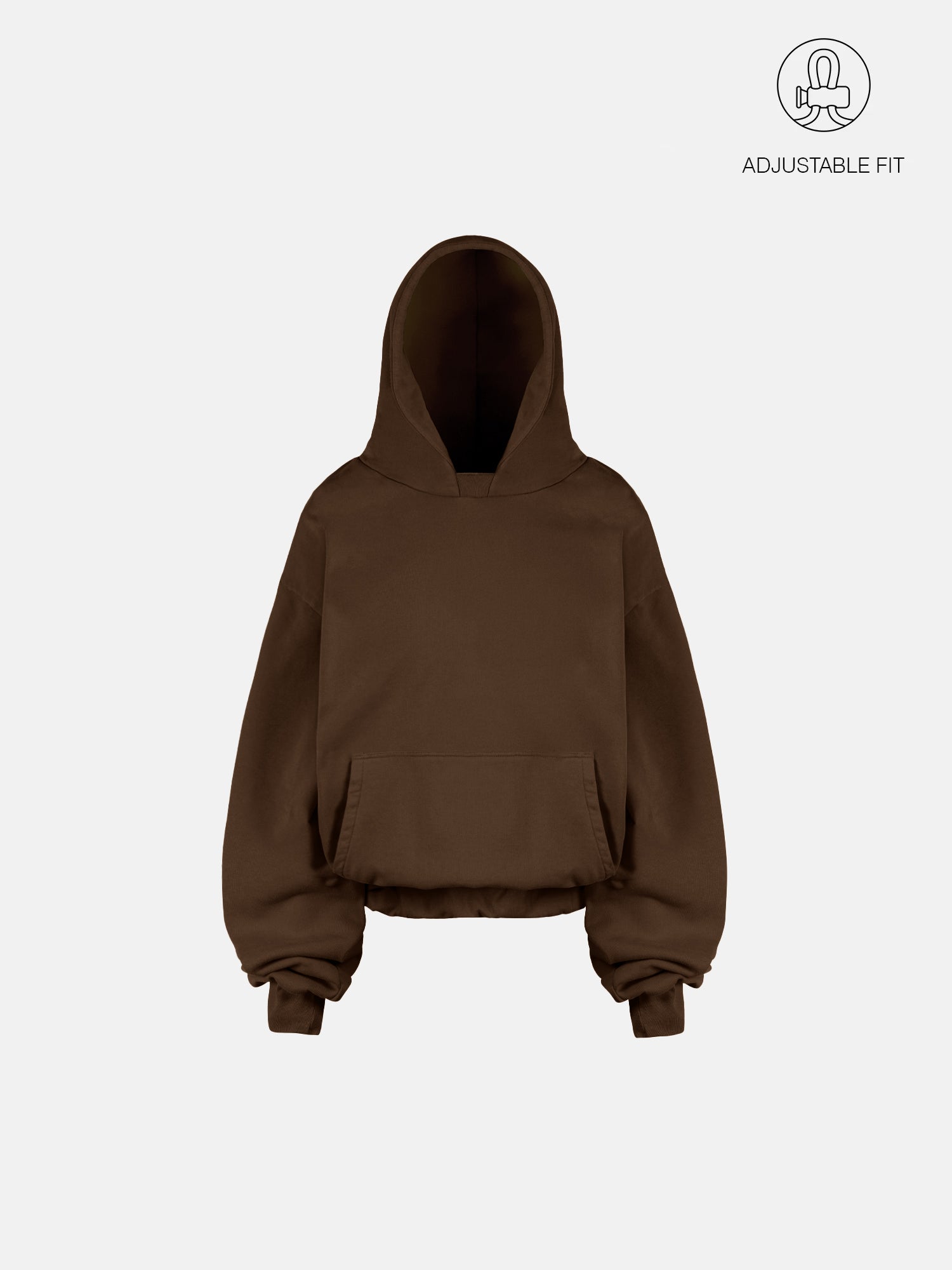 THE BLANC HOODIE - BRAUN