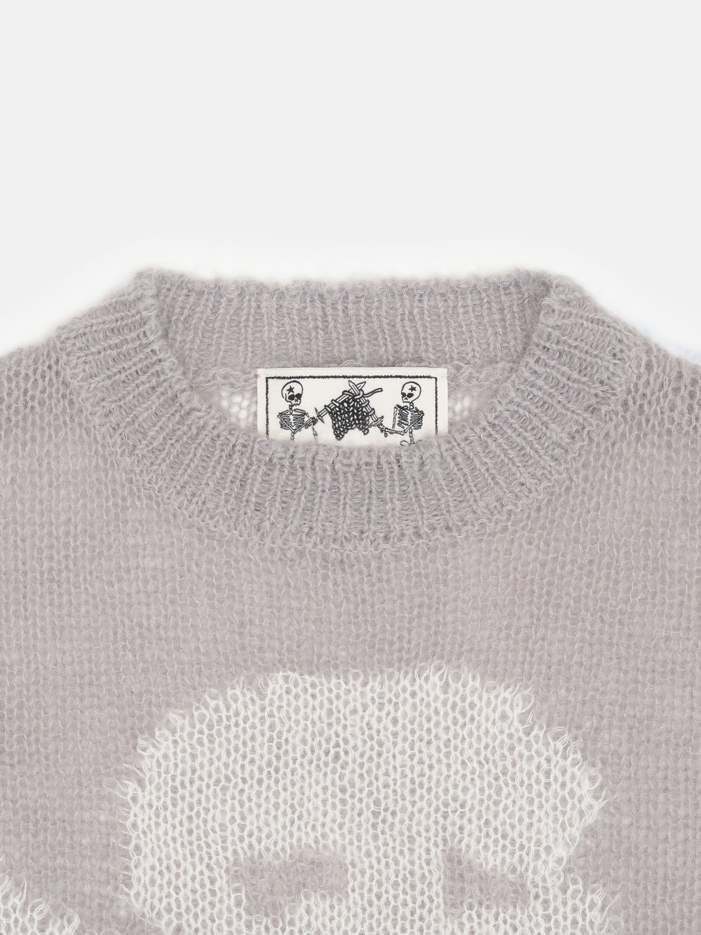 LOOSE KNIT SWEATER - GRAY