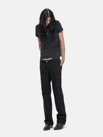 STRAIGHT JEANS - ALL BLACK DENIM