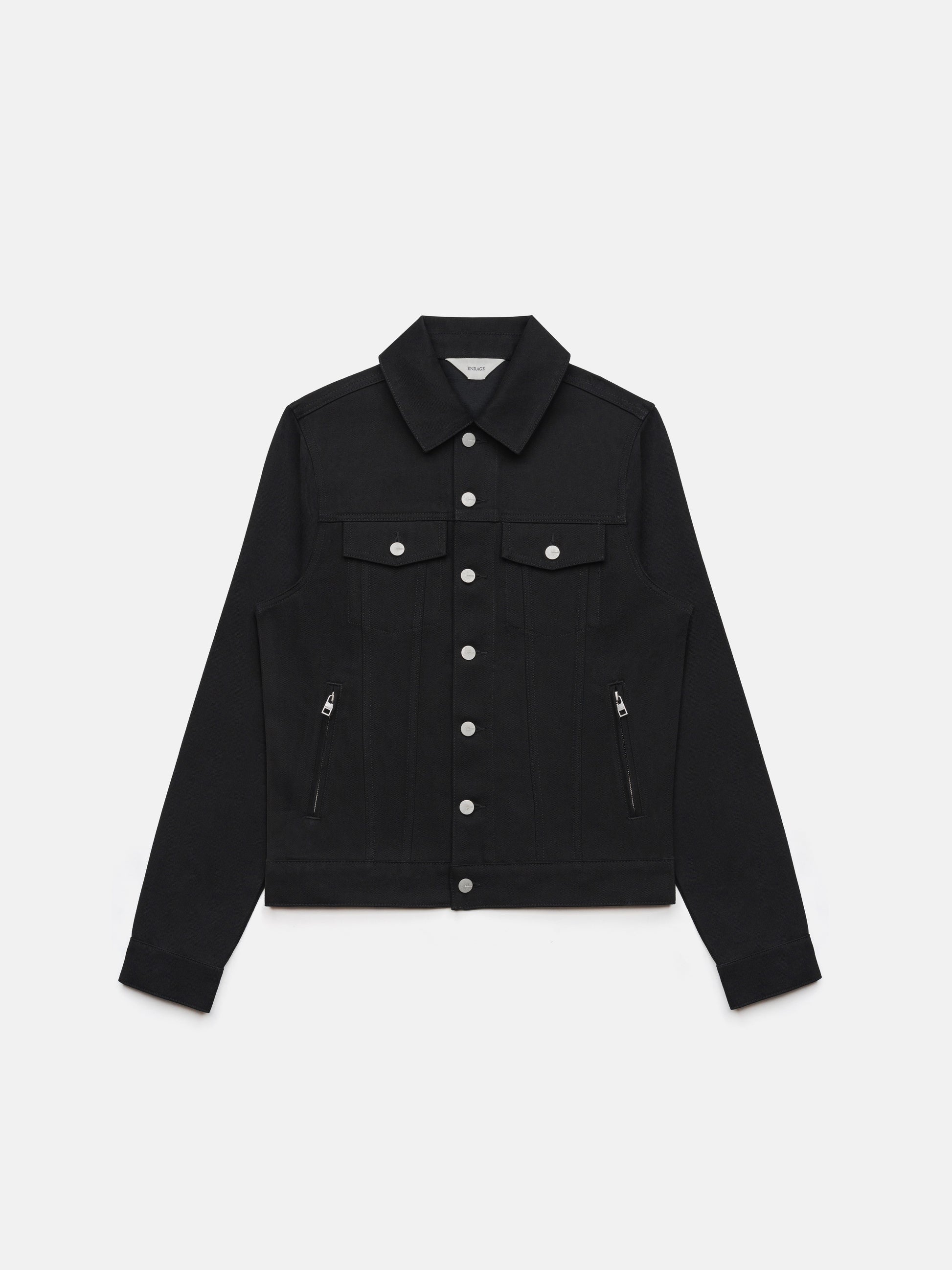 DENIM JACKET - ALL BLACK