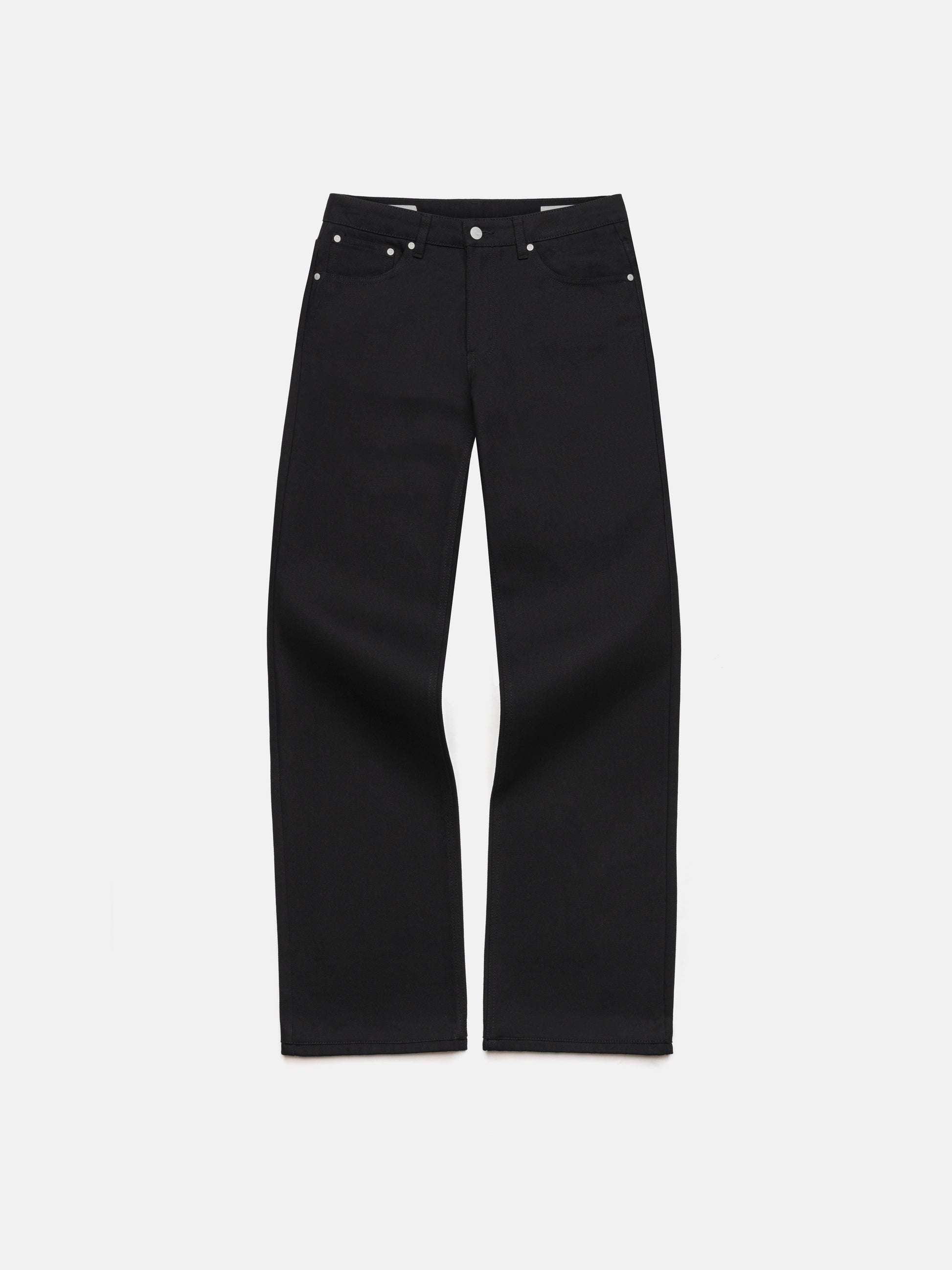 STRAIGHT JEANS - ALL BLACK DENIM