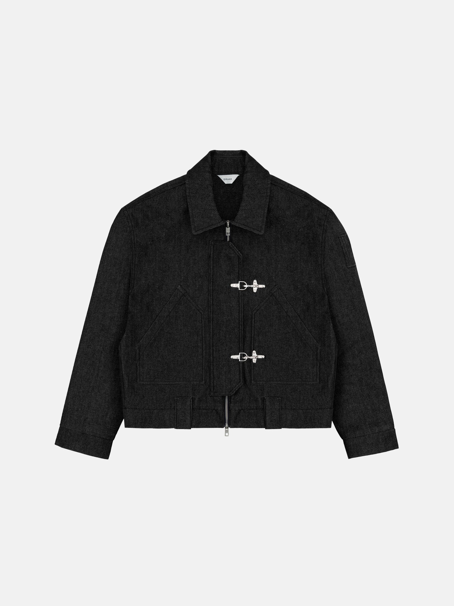 FATIGUE-JACKE – SCHWARZES RAW-DENIM
