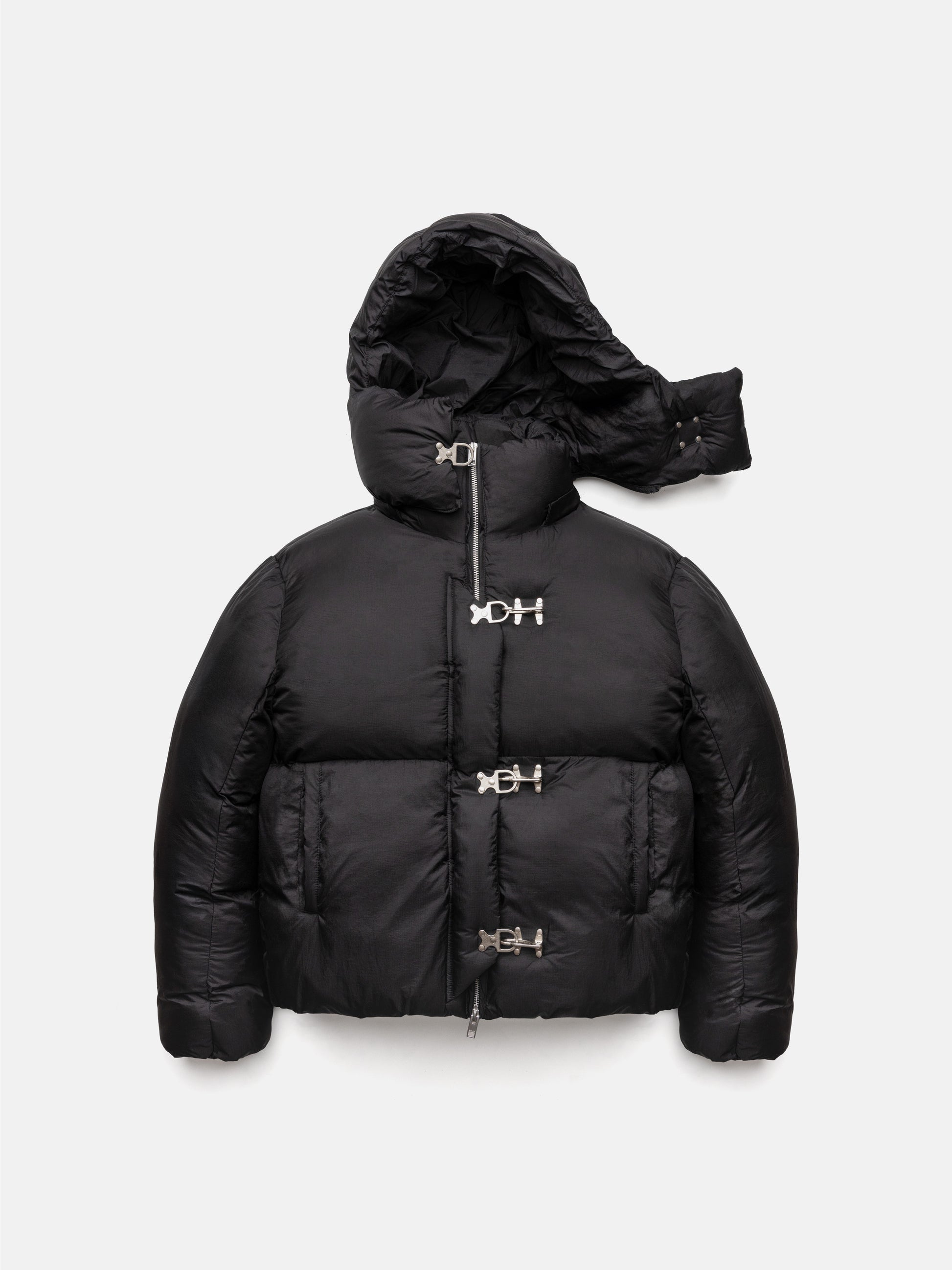 FIREMAN PUFFER JACKET - BLACK