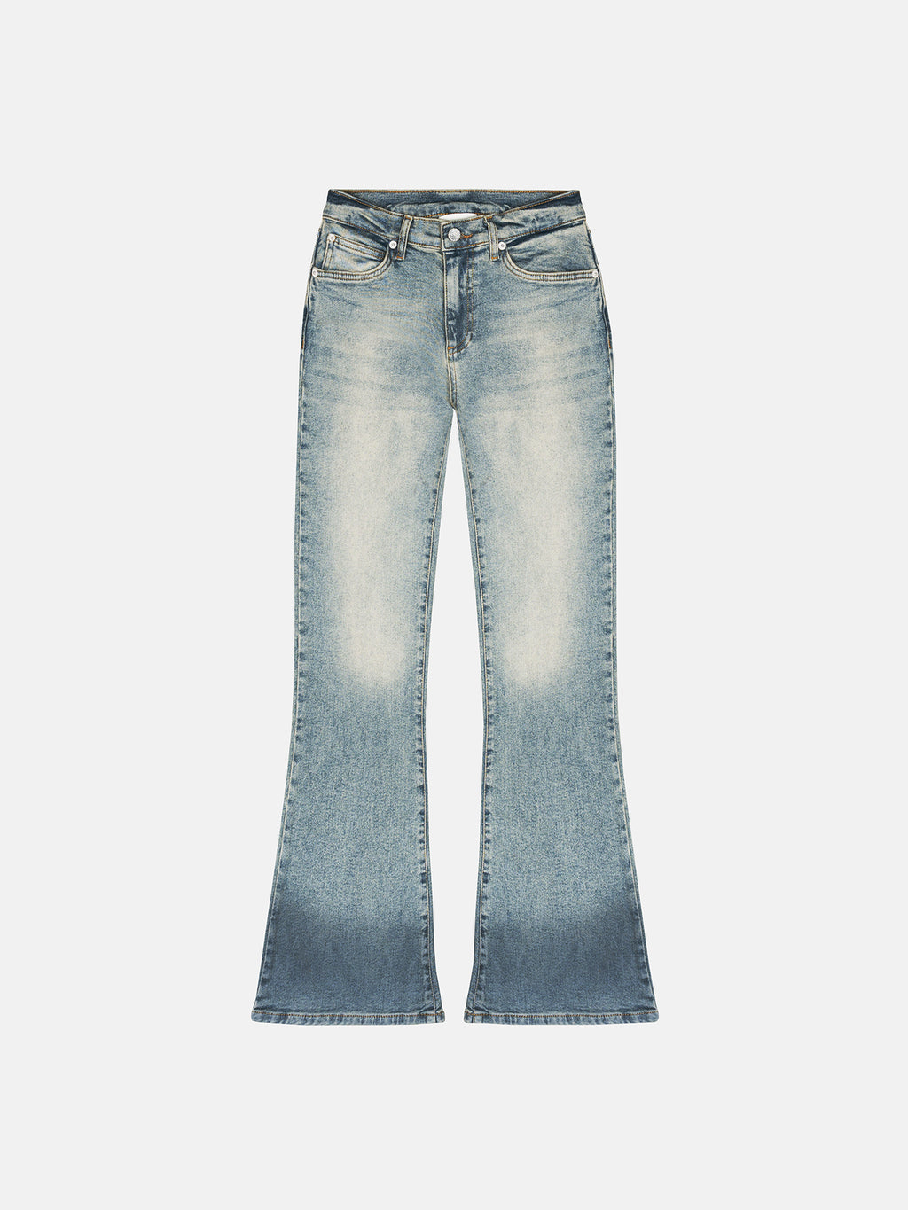 FLARED JEANS - WET BLUE