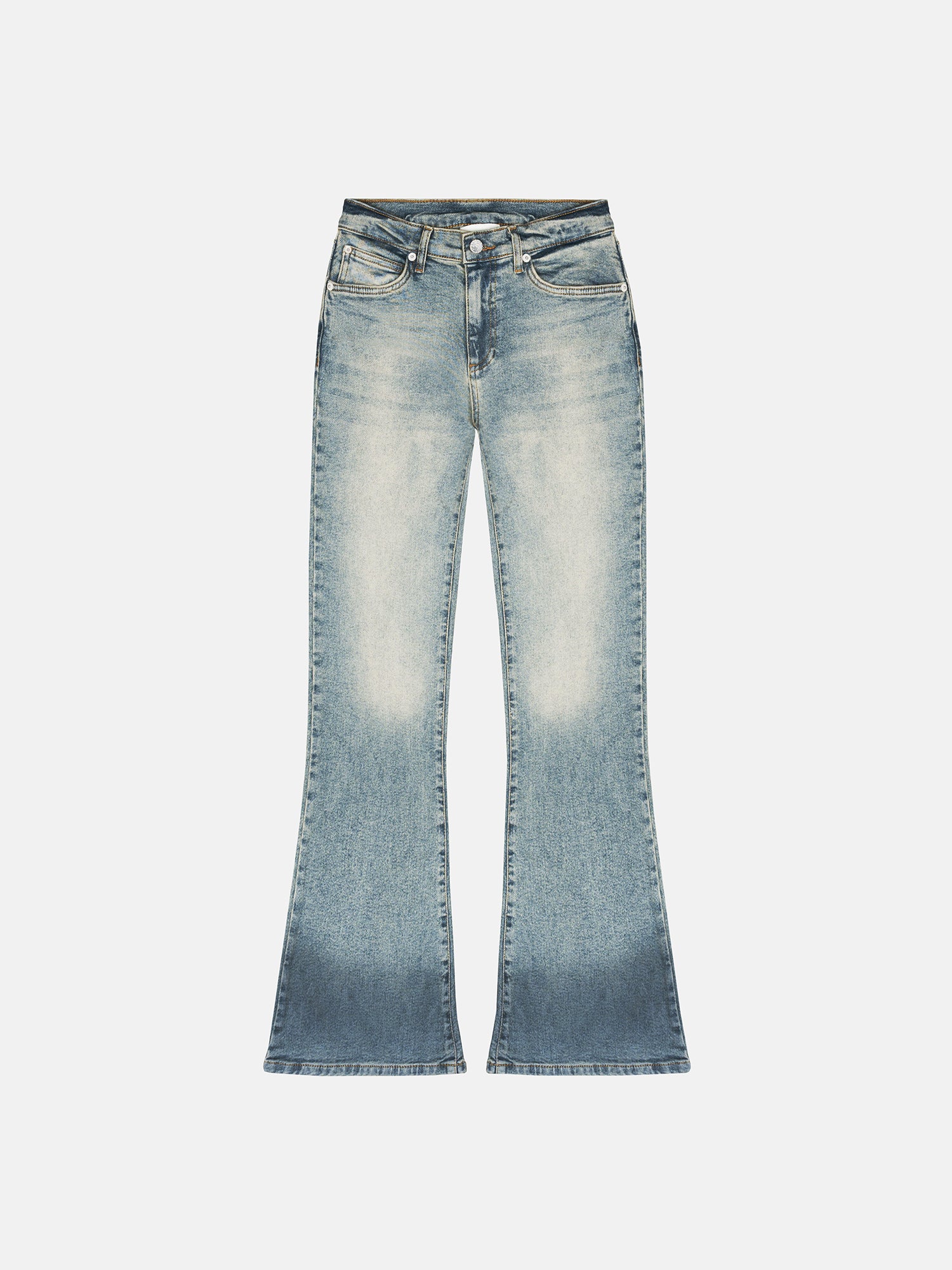 AUSGESTELLTE JEANS - WET BLUE