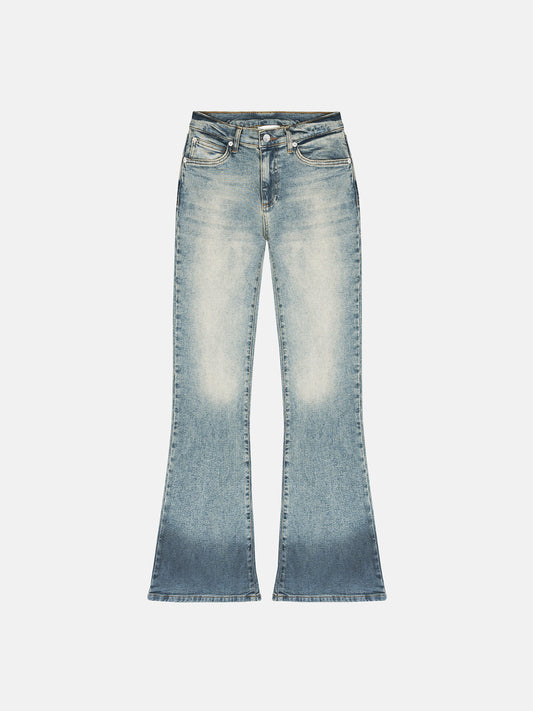 FLARED JEANS - WET BLUE