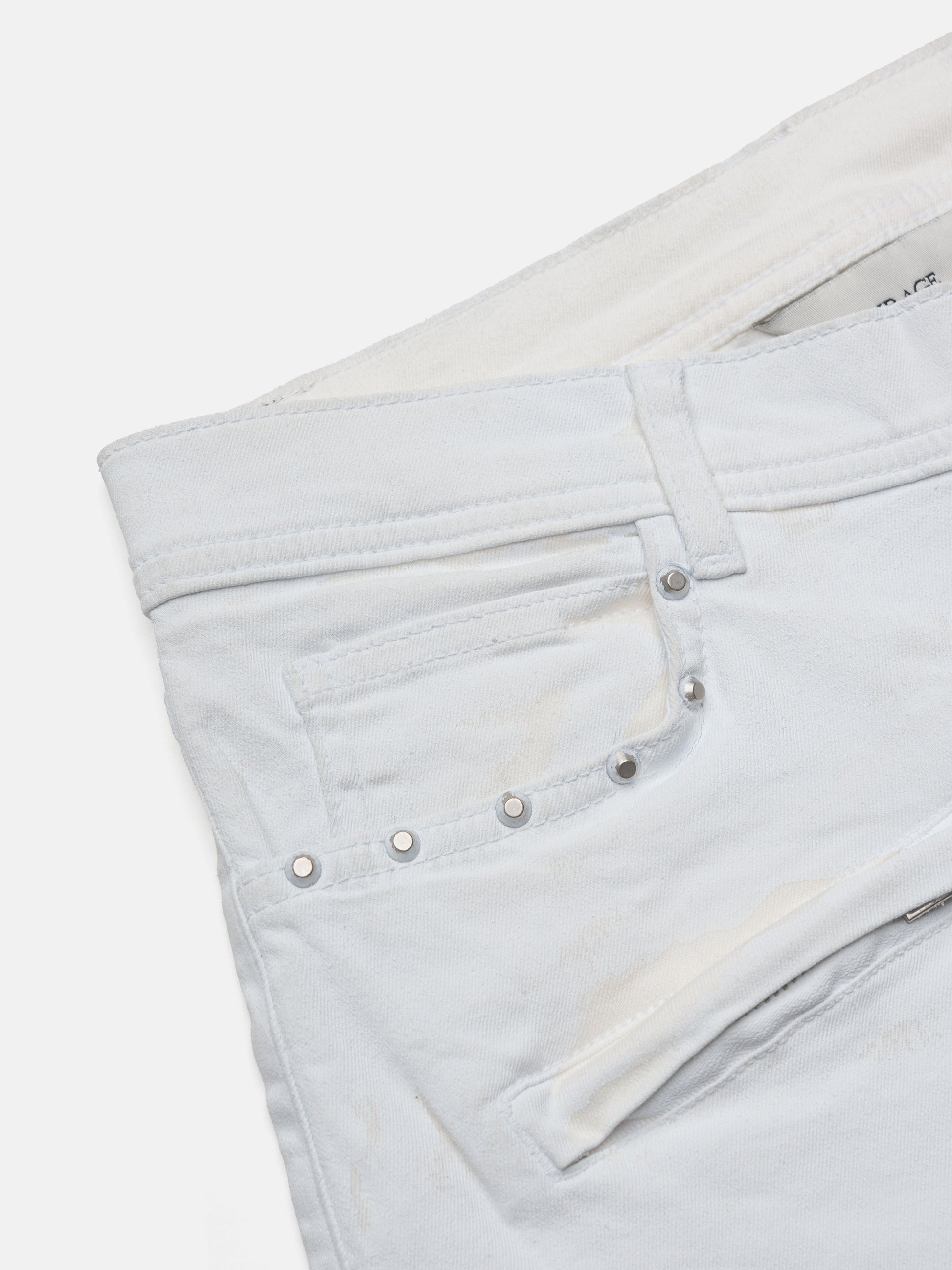 FLARED JEANS - WHITE PAINT