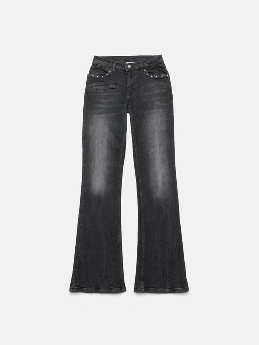 FLARED JEANS - BLACK