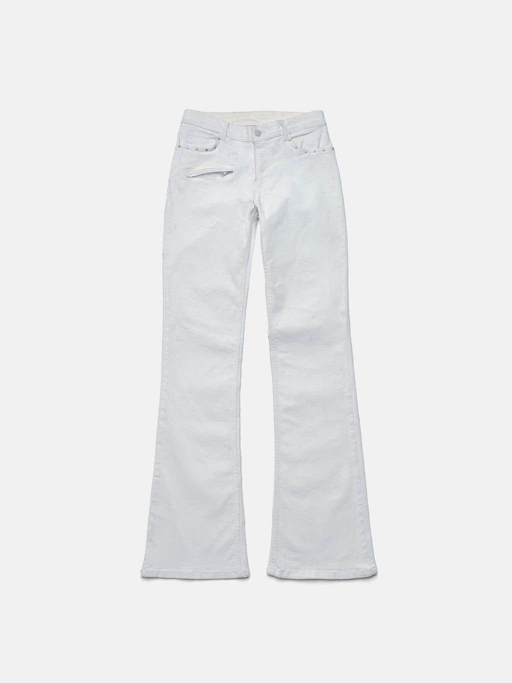 FLARED JEANS - WHITE PAINT