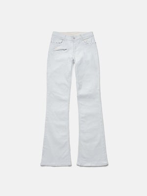 AUSGESTELLTE JEANS – WEISSE FARBE
