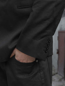 WORN BLAZER - BLACK
