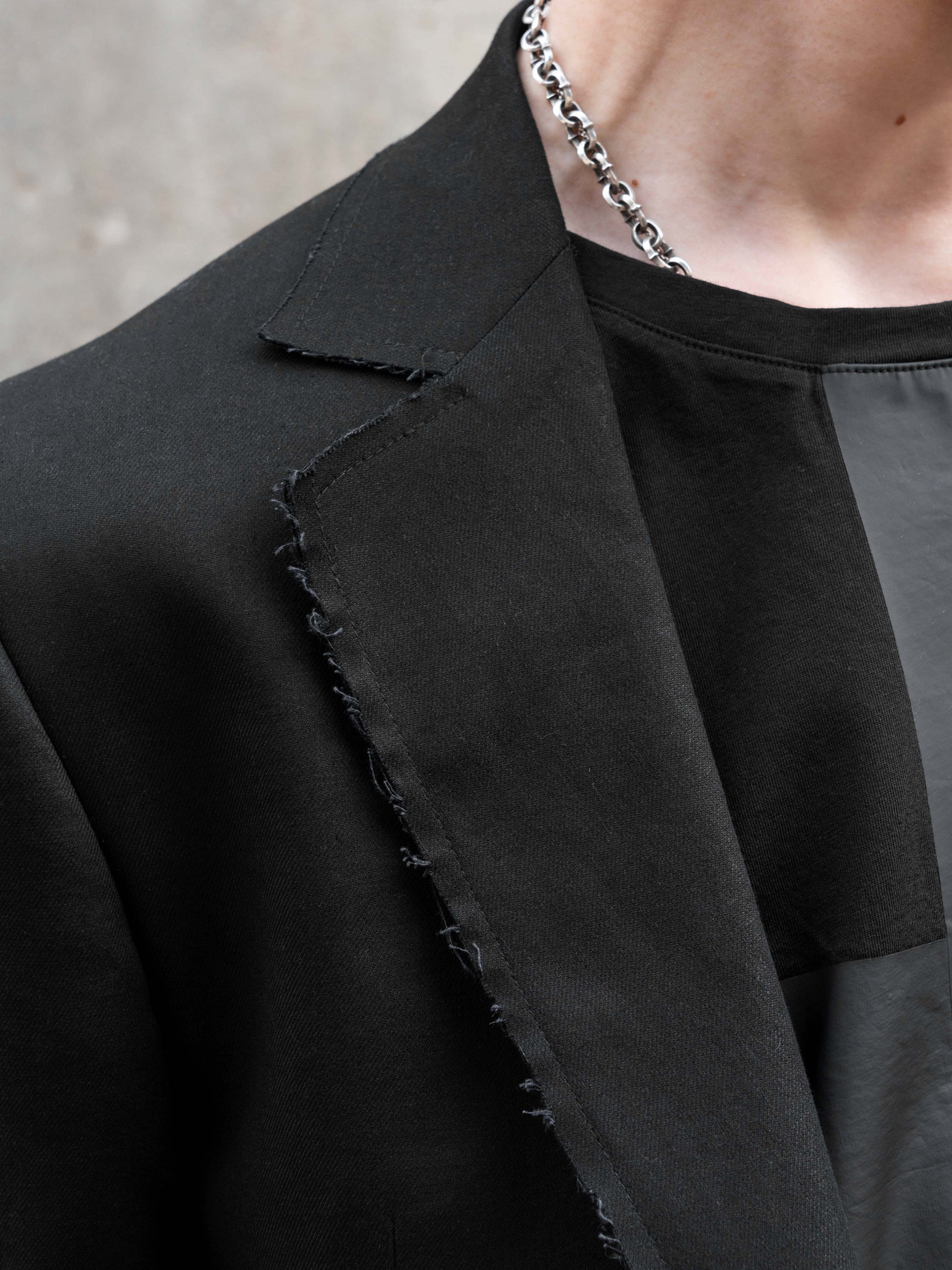 WORN BLAZER - BLACK