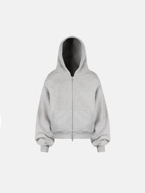 THE BLANC ZIP HOODIE - GRAY