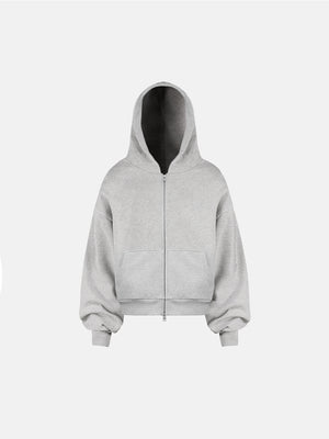 THE BLANC ZIP HOODIE - GRAY