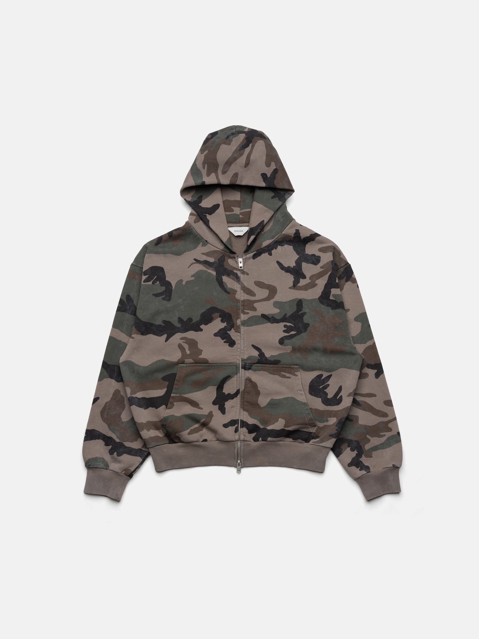 HEAVY ZIP HOODIE - VINTAGE CAMO