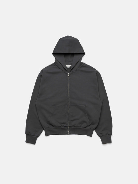 HEAVY ZIP HOODIE - GRAPHITE
