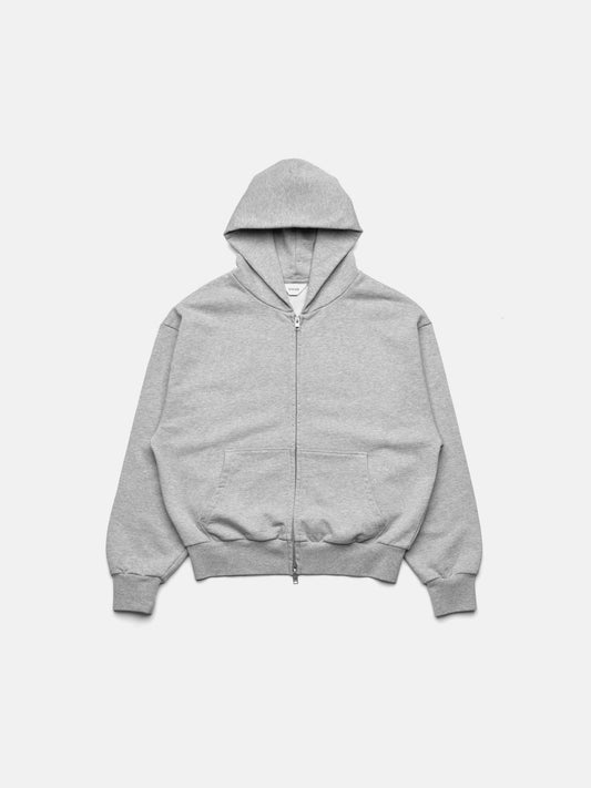 HEAVY ZIP HOODIE - GRAY