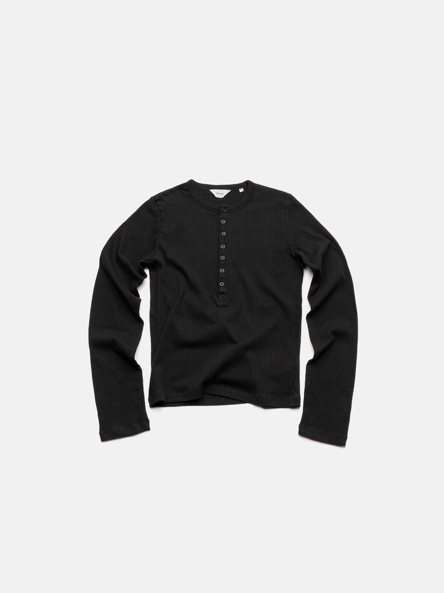 HENLEY LONGSLEEVE – SCHWARZ