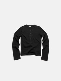 HENLEY LONGSLEEVE – SCHWARZ