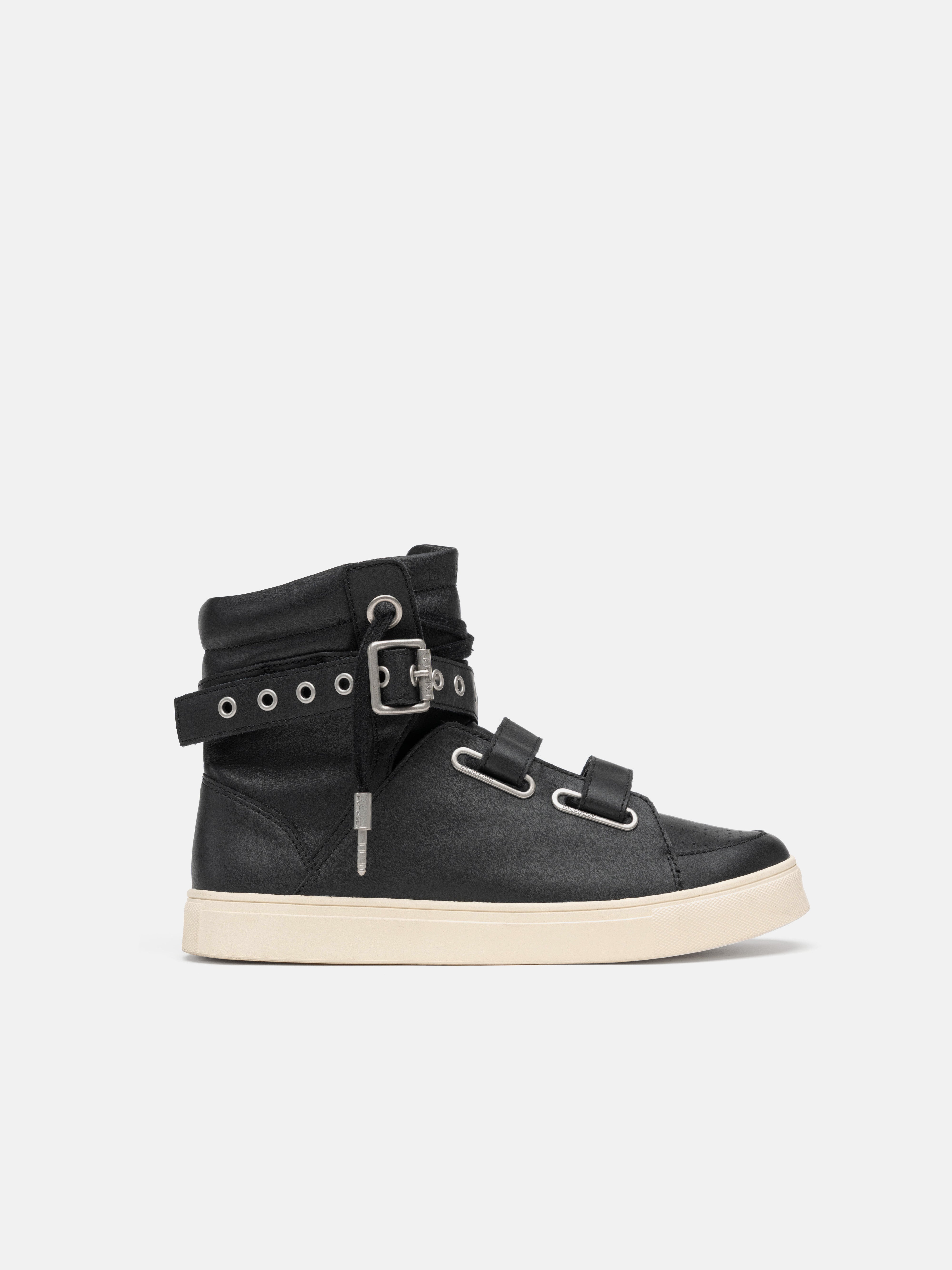 HIGH TOP SNEAKER - BLACK