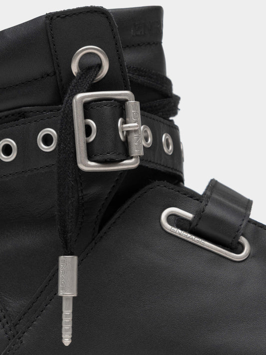 HIGH TOP SNEAKER - BLACK