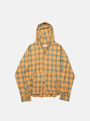FLANNEL HOODIE - YELLOW
