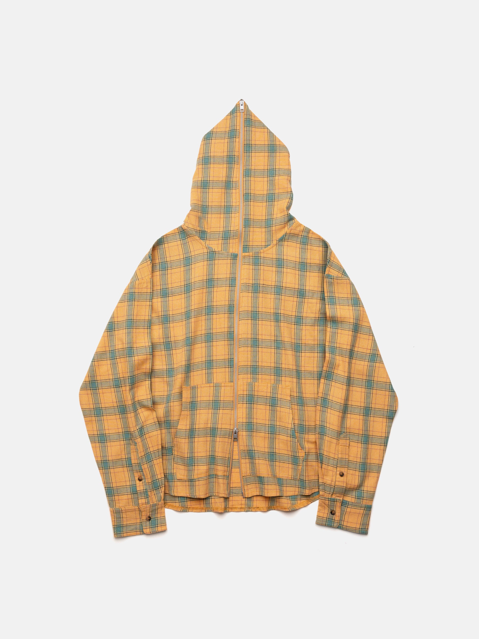 FLANNEL HOODIE - YELLOW