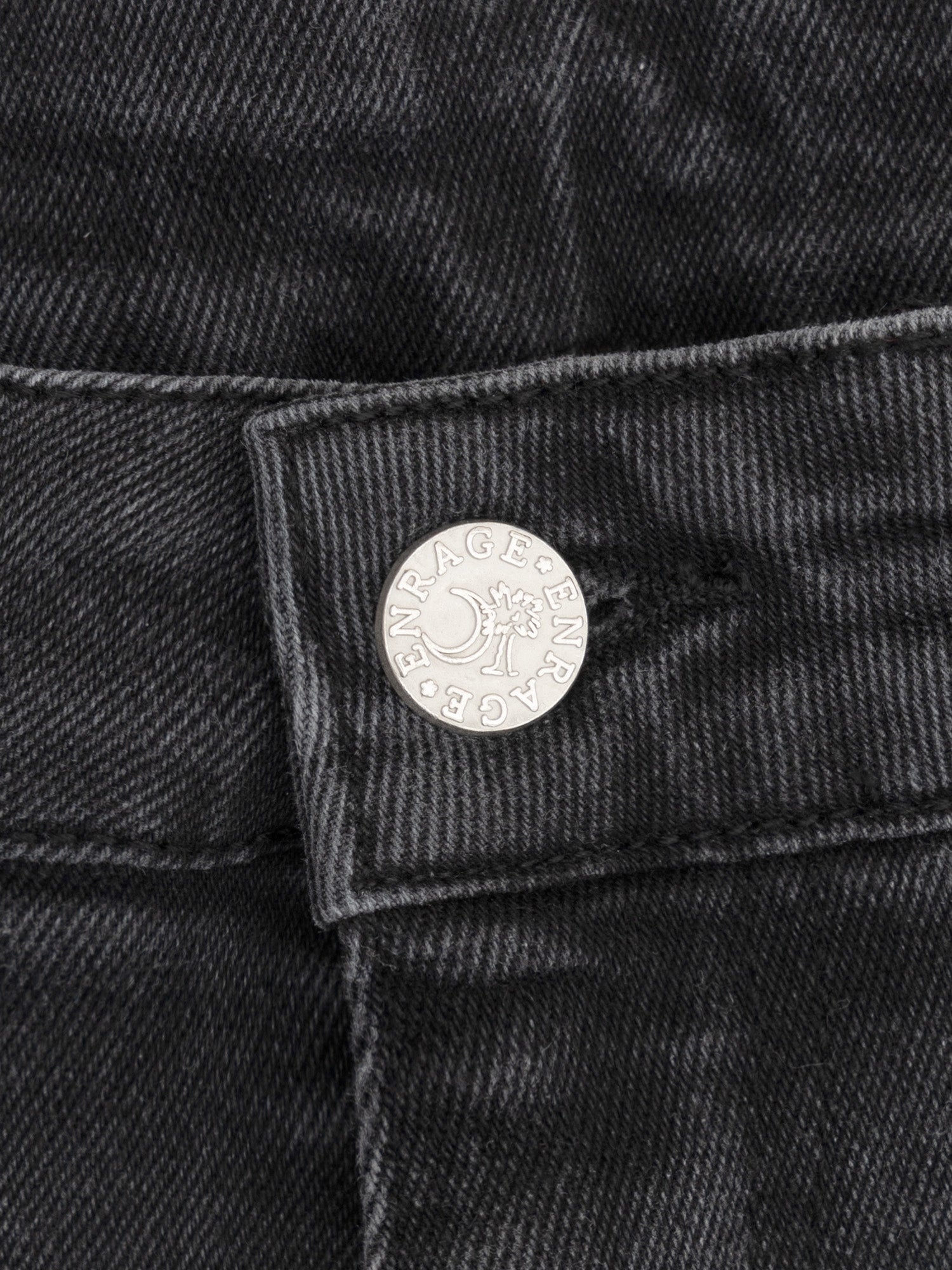 DENIM JORTS - WASHED BLACK