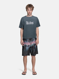 SINGLE STITCH TEE - KIDS WASHED BLACK