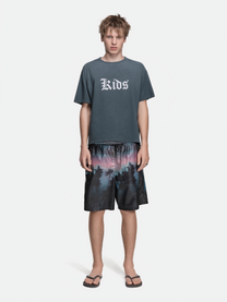 SINGLE STITCH TEE - KIDS WASHED BLACK