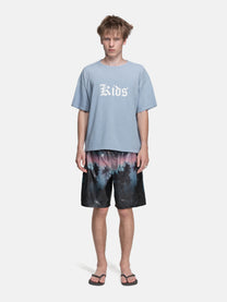 SINGLE STITCH TEE - KIDS DUSTY BLUE