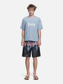 SINGLE STITCH TEE - KIDS DUSTY BLUE