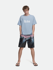 SINGLE STITCH TEE - KIDS DUSTY BLUE