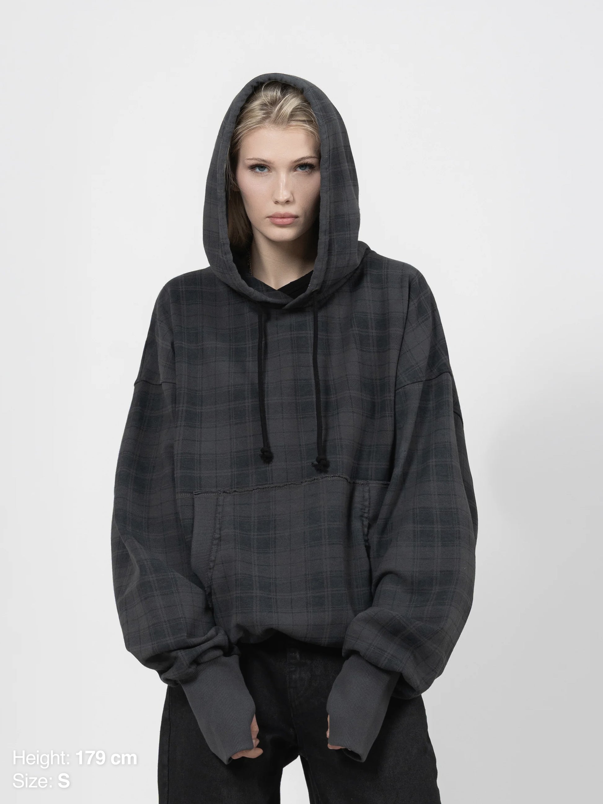 2010 HOODIE - BLACK CHECKERED
