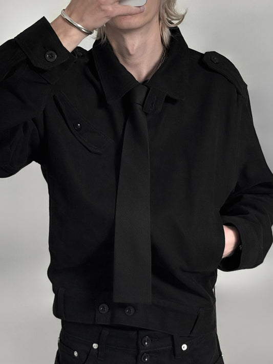 SQUARE TIE - BLACK
