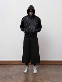 AUDIO-LEDERJACKE – SCHWARZ