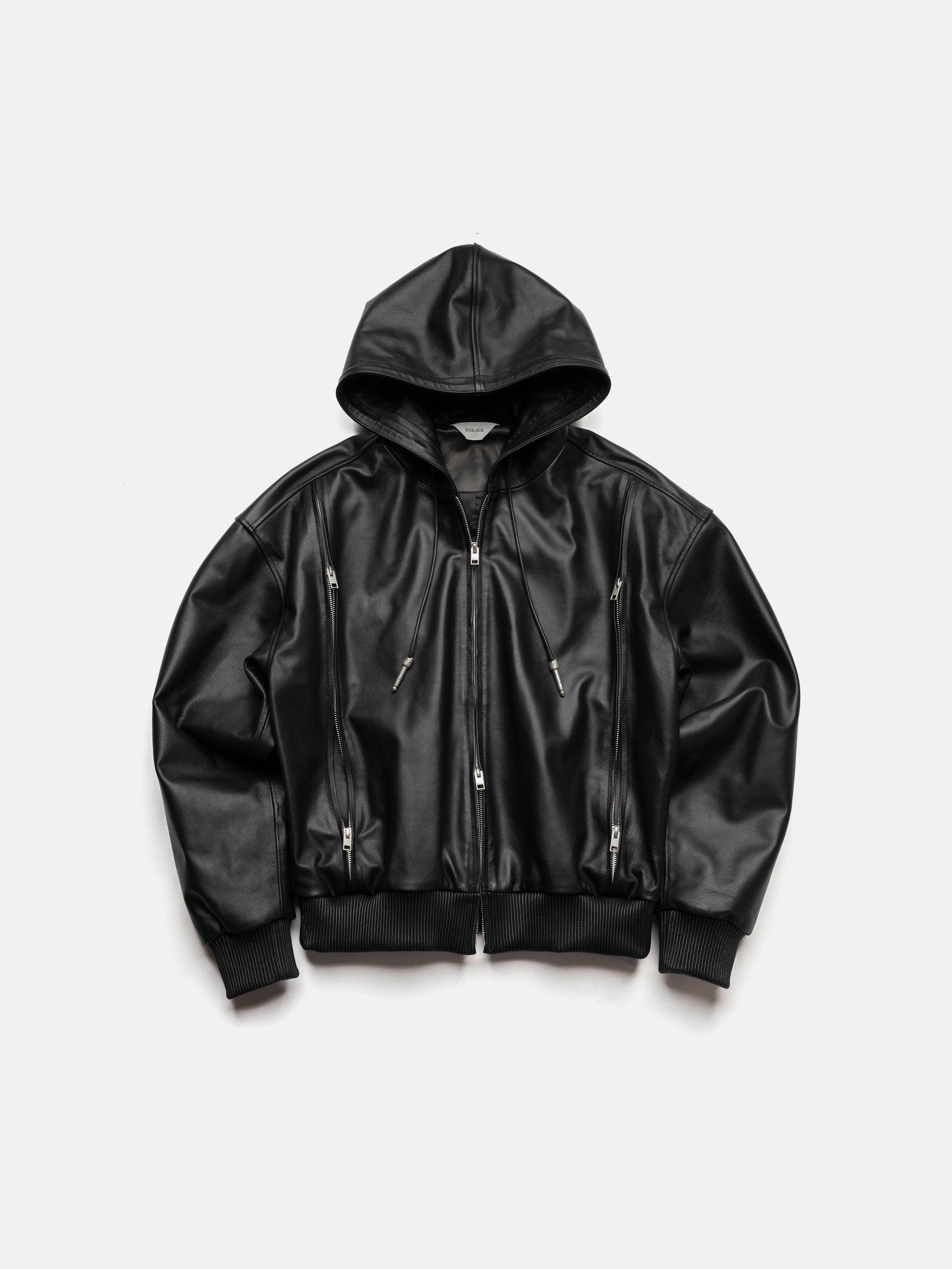 AUDIO-LEDERJACKE – SCHWARZ