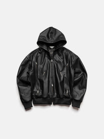AUDIO-LEDERJACKE – SCHWARZ