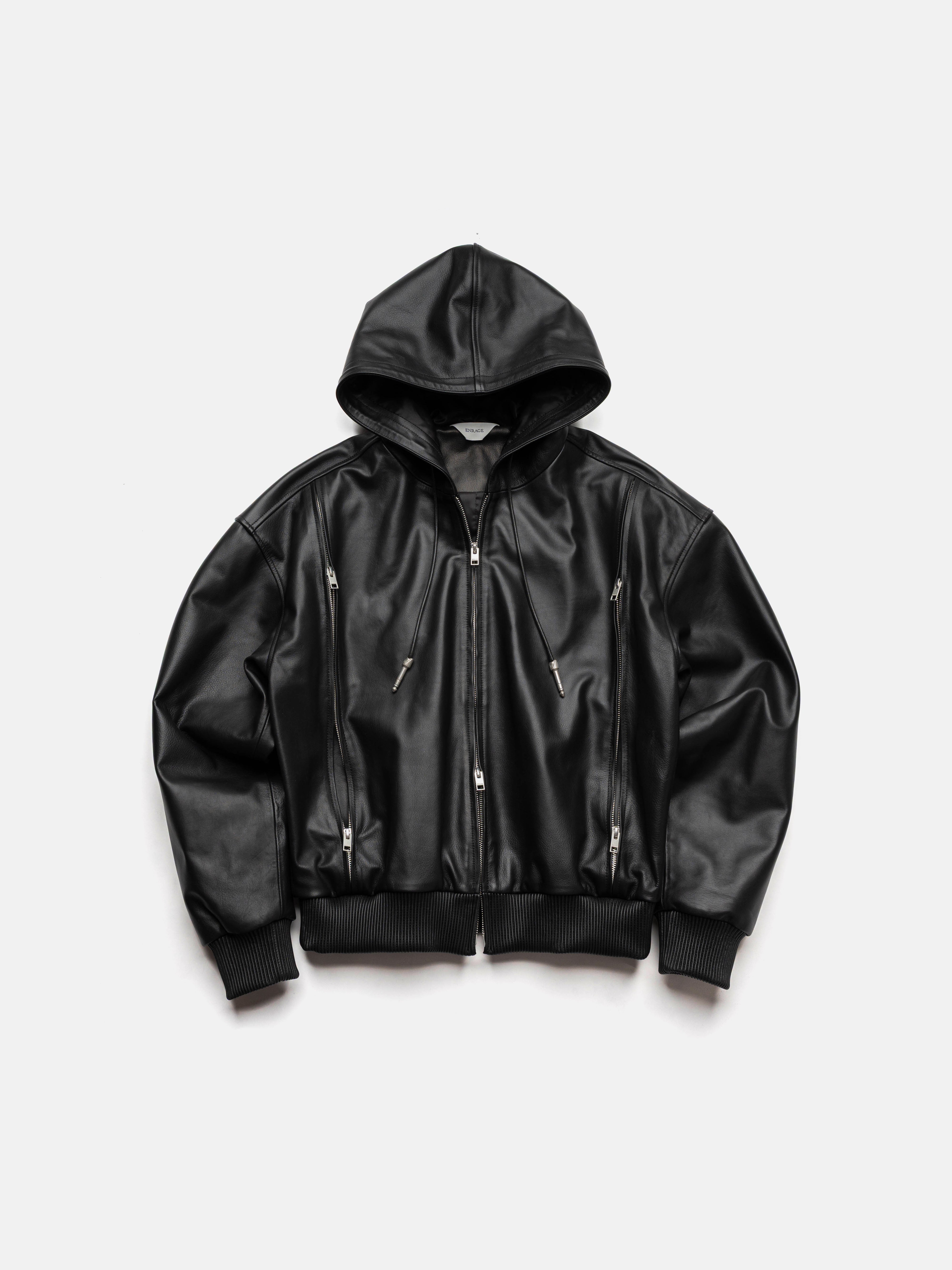 AUDIO LEATHER JACKET - BLACK