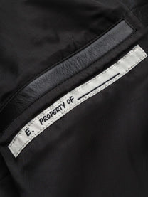 CROSS LEATHER JACKET - BLACK