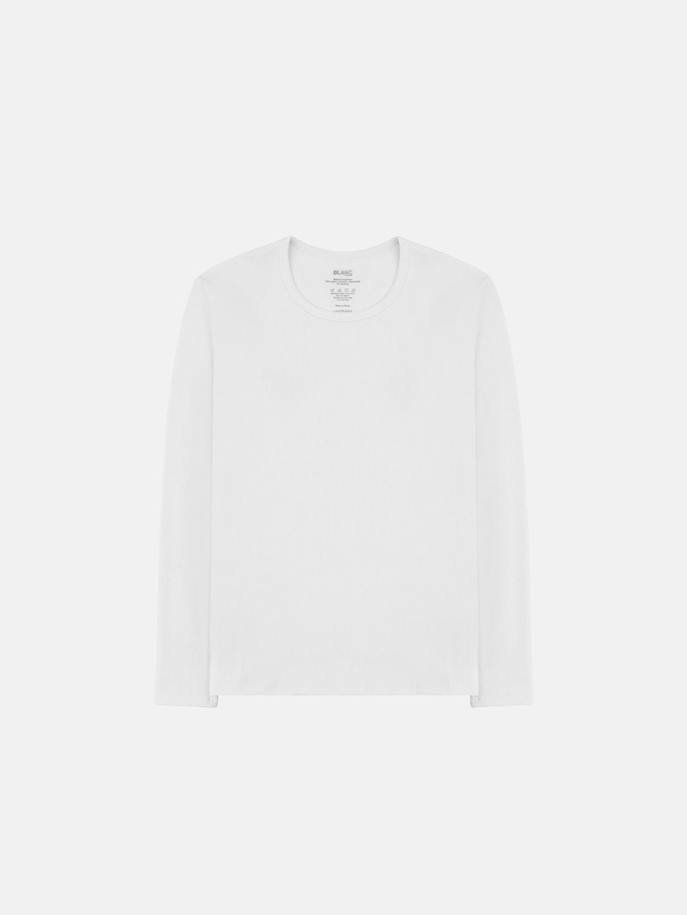 RIBBED LONGSLEEVE - WHITE