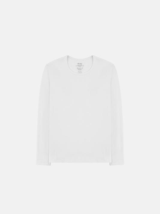 RIBBED LONGSLEEVE - WHITE